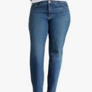 NWT Lee Relaxed Fit Straight Leg Jeans Sz 16 W